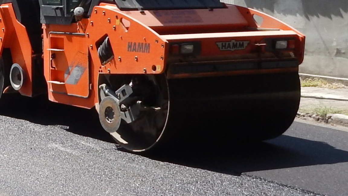 Асфалтиране, строителство на път