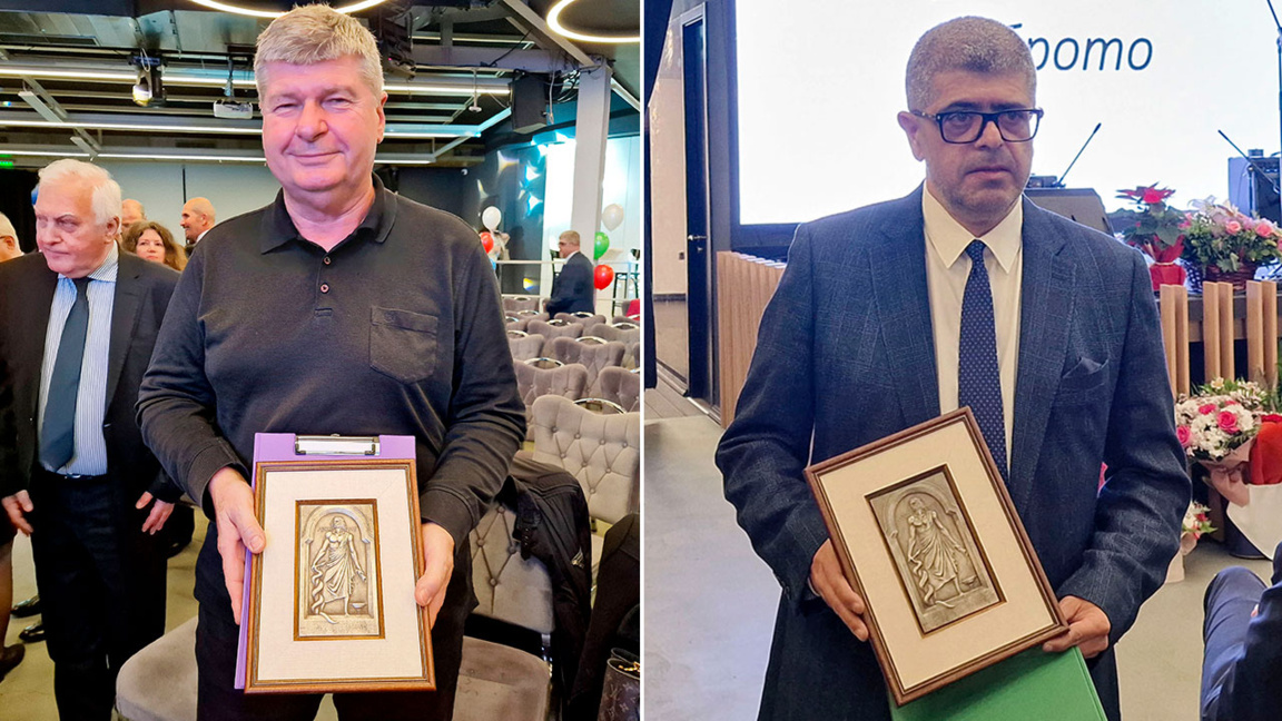 Проф. Иван Гаврилов и проф. Арман Постаджиян носители на наградата за медицина "Медик на годината"