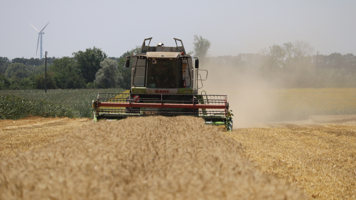 Българските зърнопроизводители на протест в Брюксел