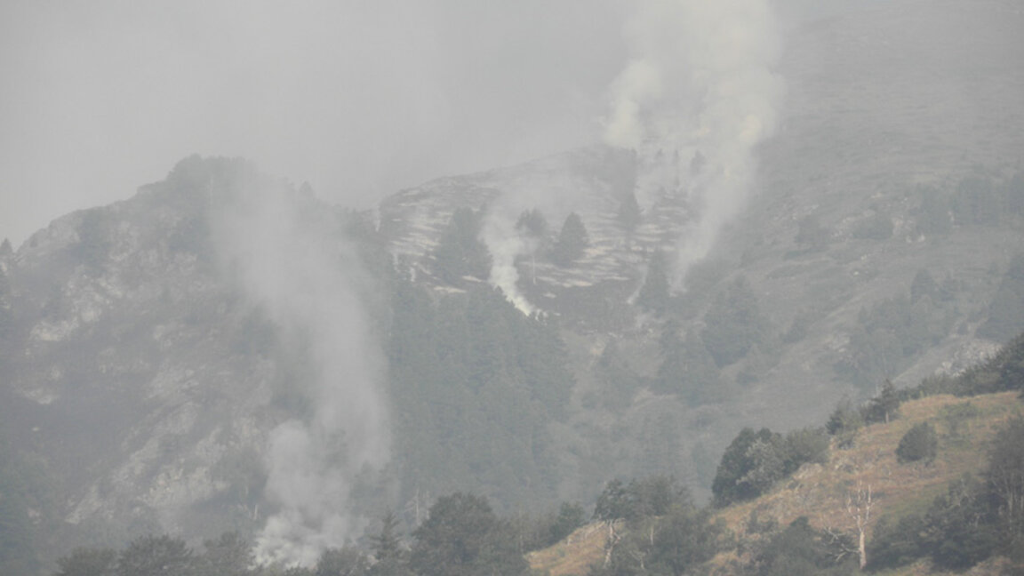 Димът от пожара в Рила стигна и в Благоевград