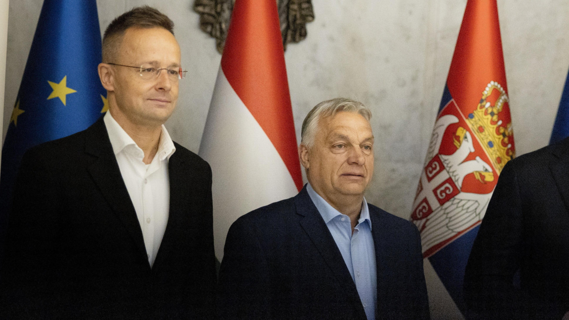 Петер Сиярто и Виктор Орбан