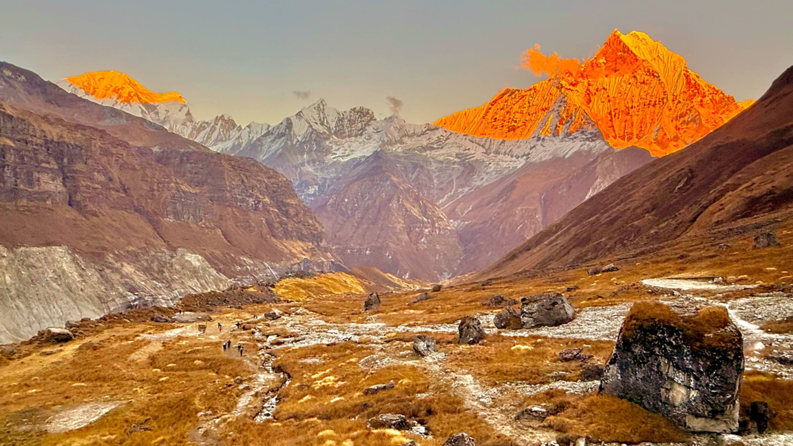 Залез на Хималаите