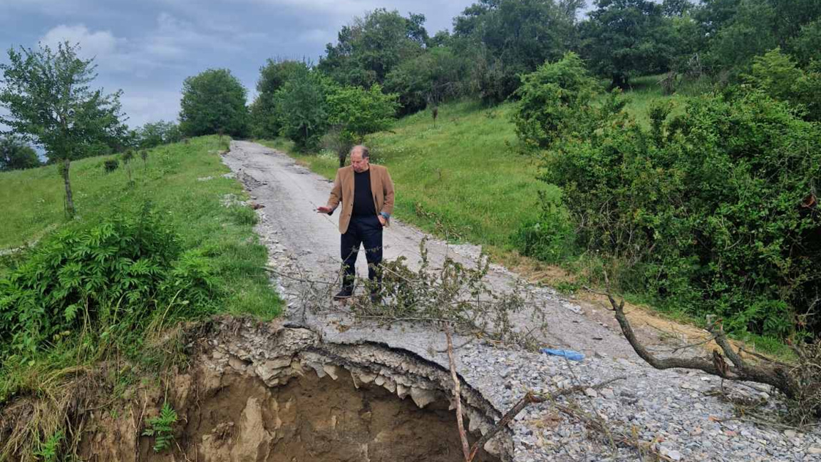 Част от община Омуртаг в бедствено положение, пропадна път