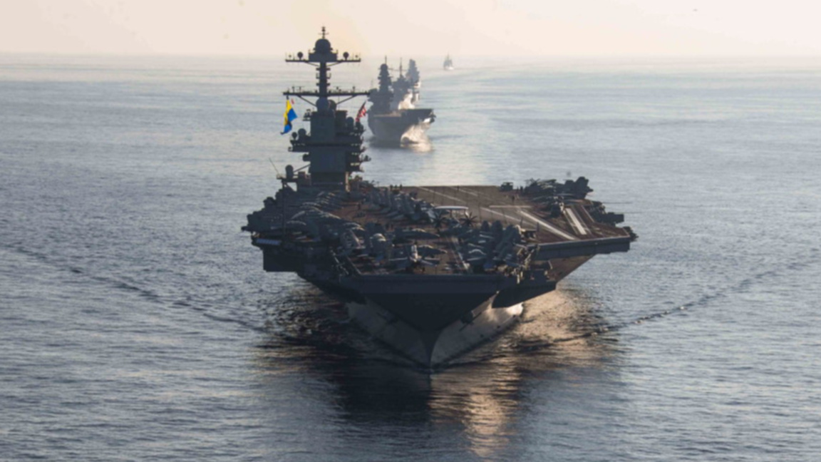 Американският самолетоносач "Джералд Форд".
