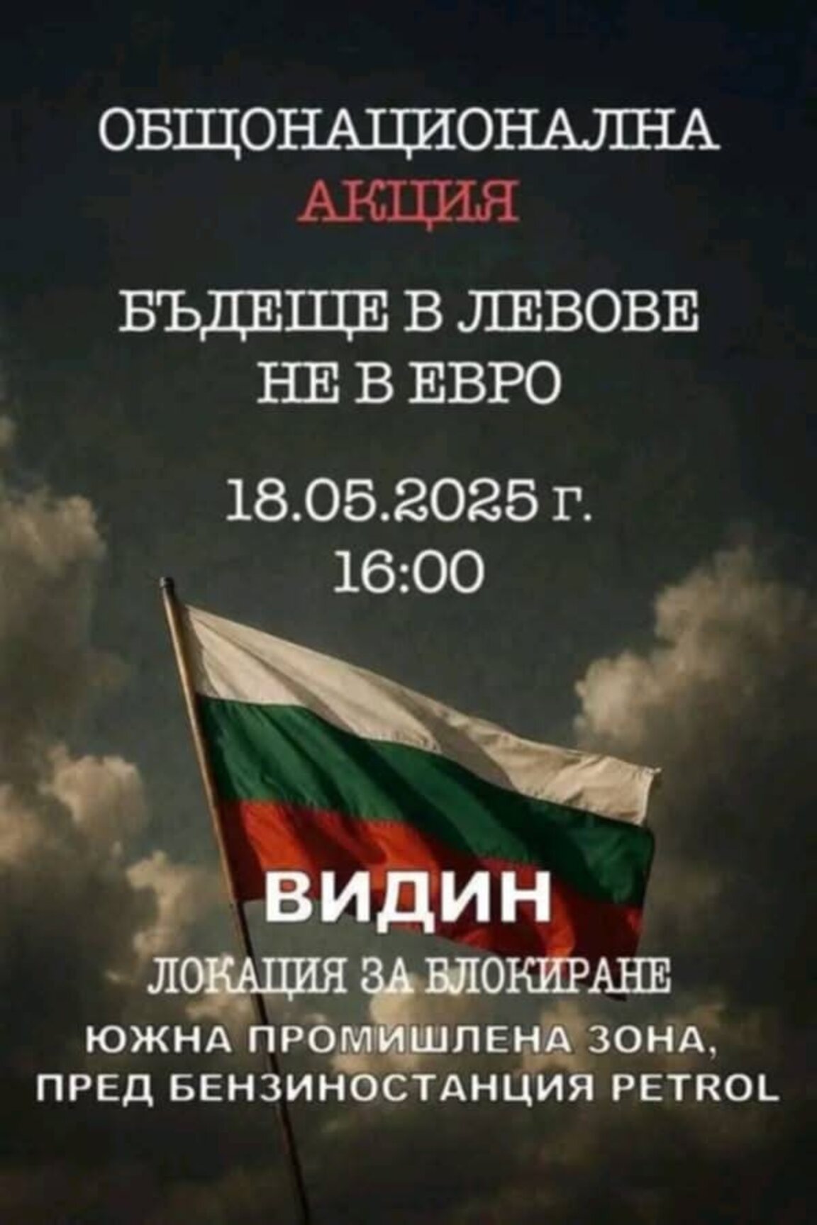 Стачка срещу приемането ни в еврозоната ще се проведе във Видин