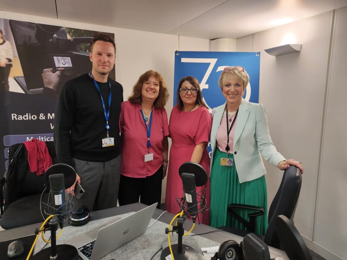 Mindaugas Laukagalis, Angelina Piskova, Irina Nedeva, Brigitte Rambossek (from left to right)