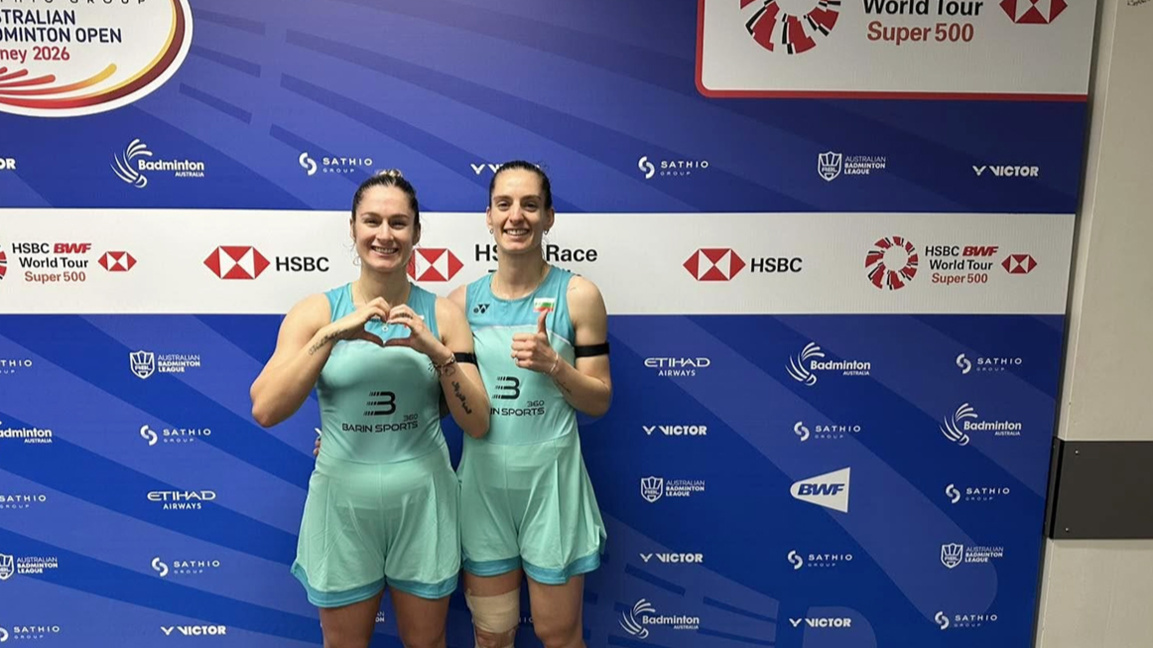 Victoria contundente de las hermanas Stoevi en su debut en bádminton en Sídney