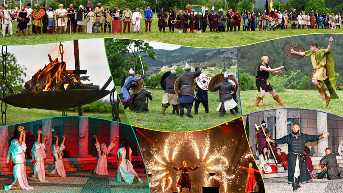 Gladiatorenkämpfe, Sklavenmarkt und köstliche Gerichte auf dem Mittelalterfest bei Sliwen
