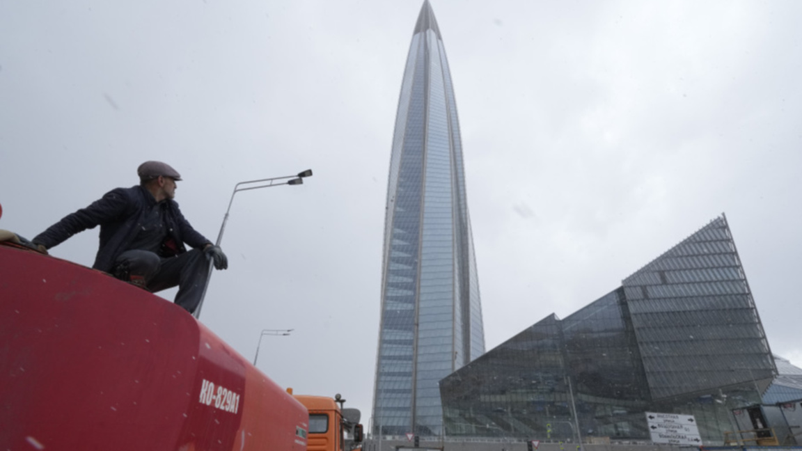 Централата на "Газпром" в Санкт Петербург, архив.