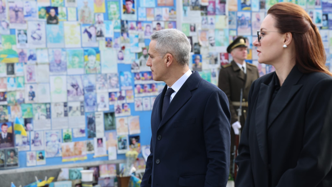 Премиерите на България и Украйна Андрей Гюров и Юлия Свириденко.