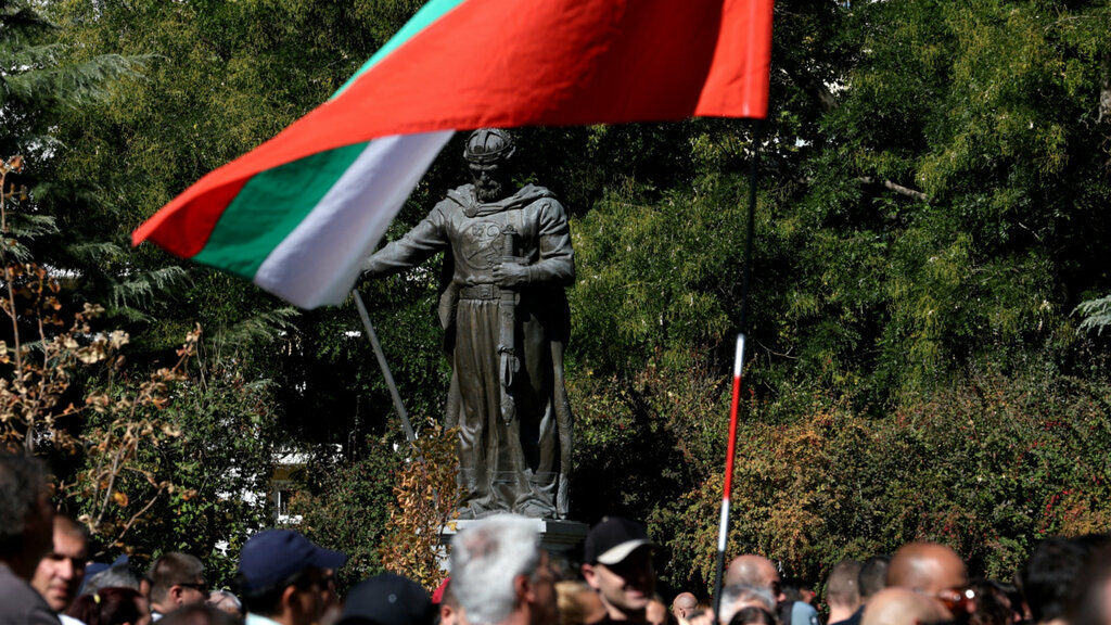 Monumenti i Mbretit Samuill në qendër të Sofjes