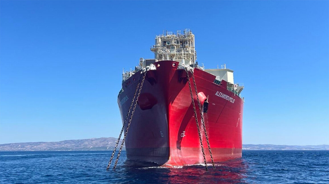 Llega el primer lote de gas natural de la terminal en Alejandrópolis