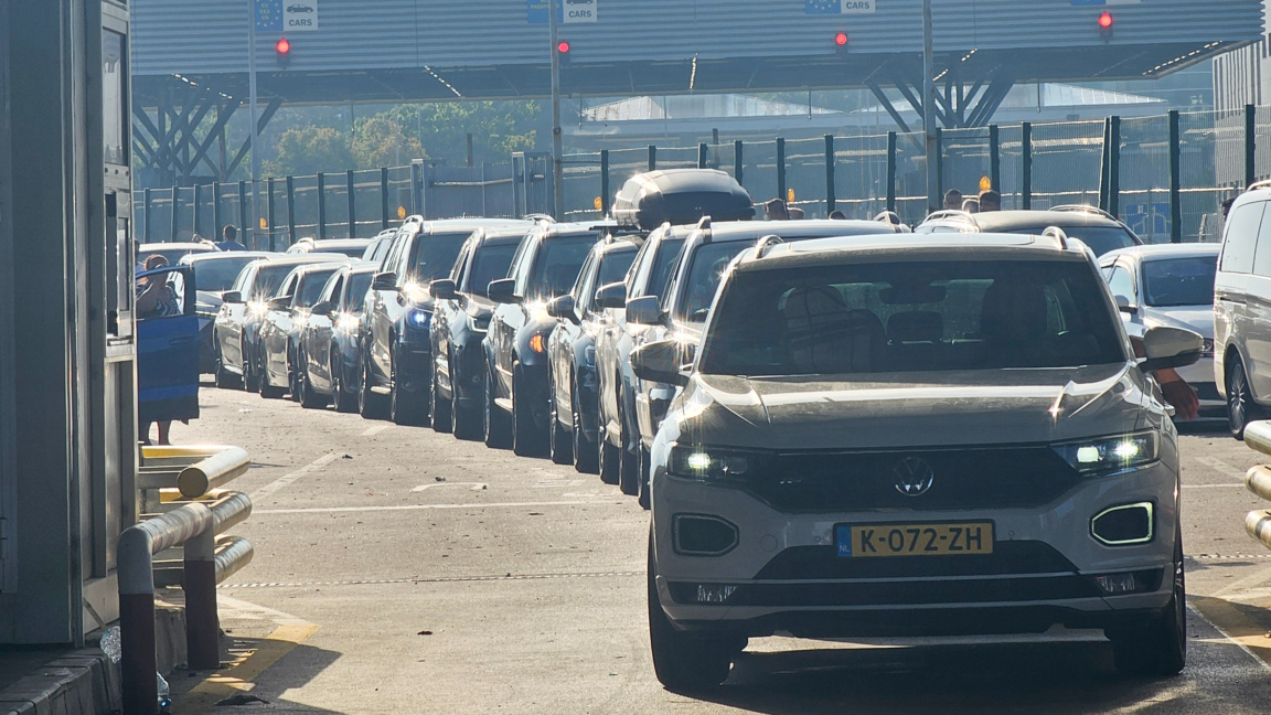 Intensiver Verkehr am Grenzübergang „Kapitan Andreewo“