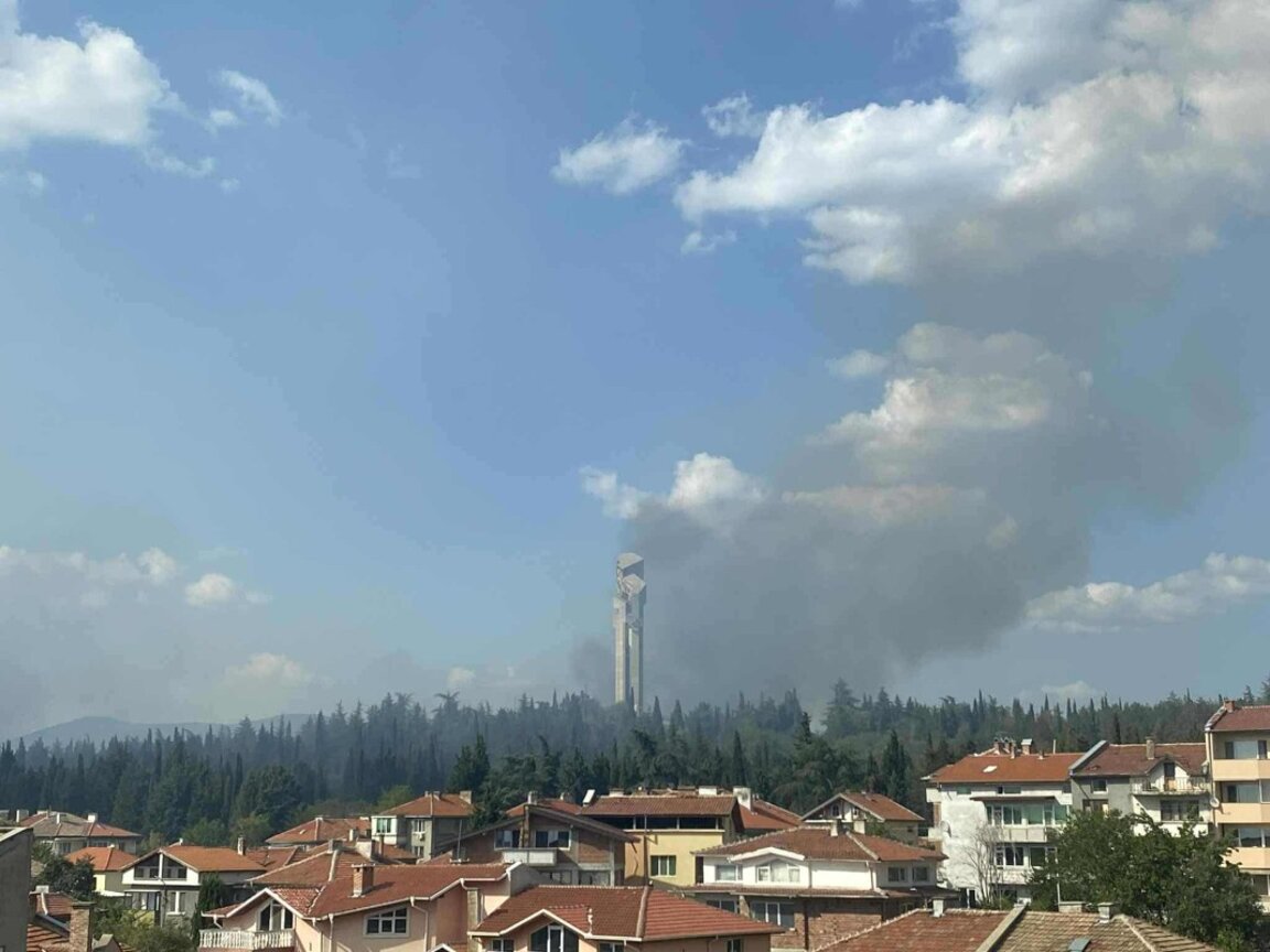 Пожар гори край Самарското знаме в Стара Загора