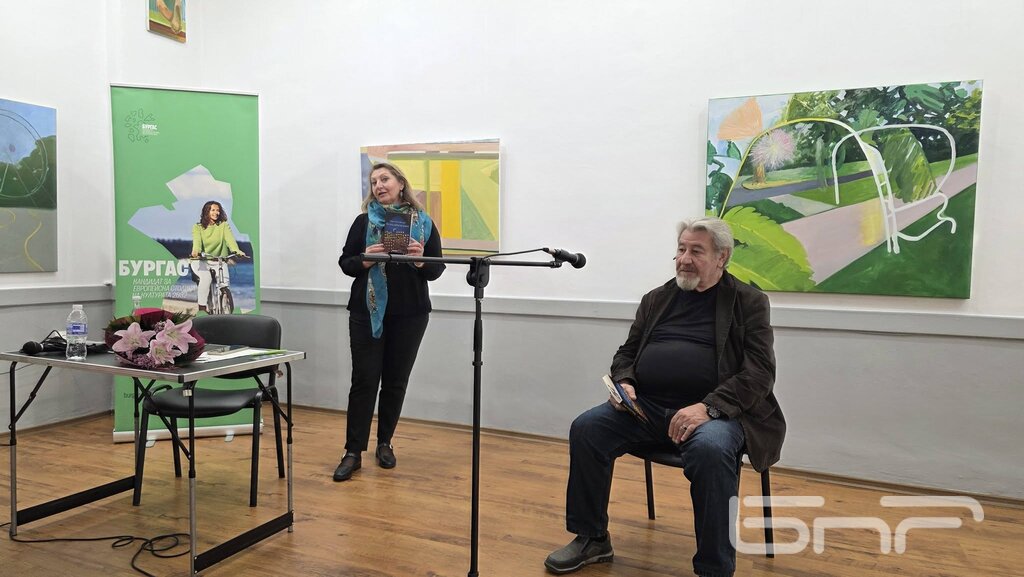д-р Лорис Мануелян и Петя Янакиева в Бургаска художествена галерия "Петко Задгорски"