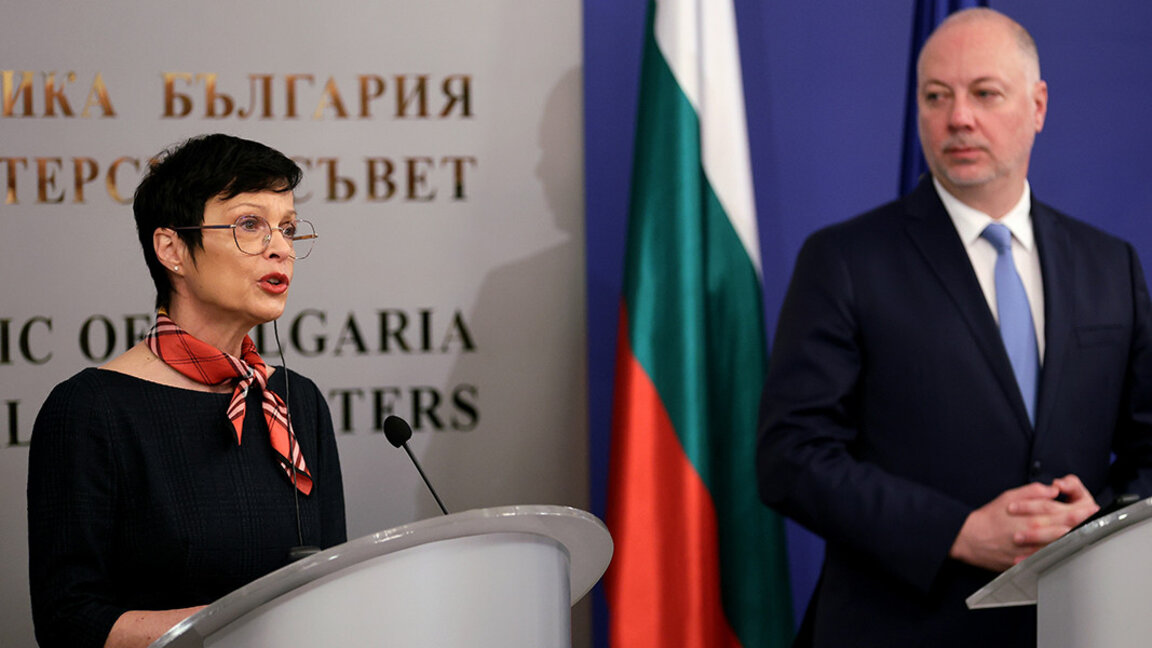 Marta Kos und Rossen Scheljaskow