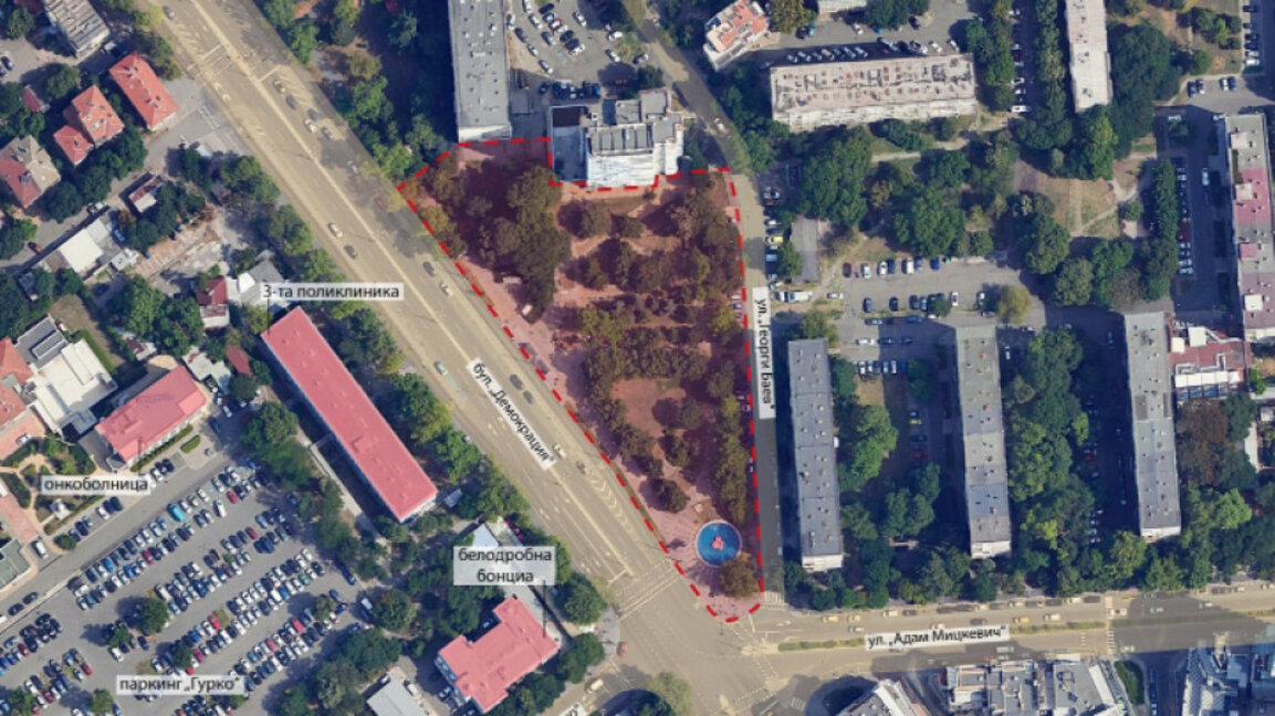 Ще изграждат нов парк на терена на спирката до "Краставицата"